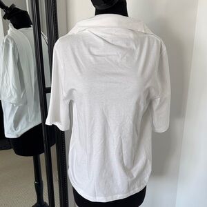 Aritzia Brampton  Short Sleeve White cotton shirt nwt size small